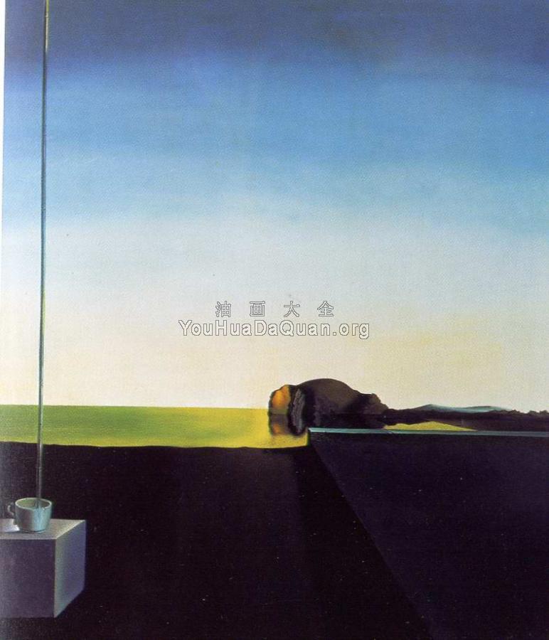 晚祷时阿诺德包克林(死亡岛屿)插图 - 萨尔瓦多·达利